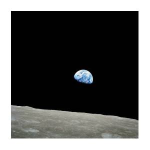Earthrise Over Moon, Apollo 8 Poster by Nasa